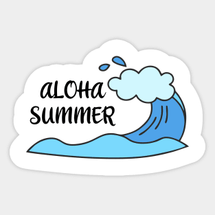 Aloha summer hello summer Sticker